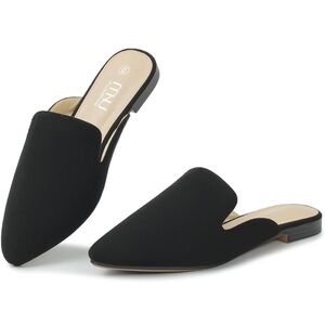 Black Suede Slip-On Loafers